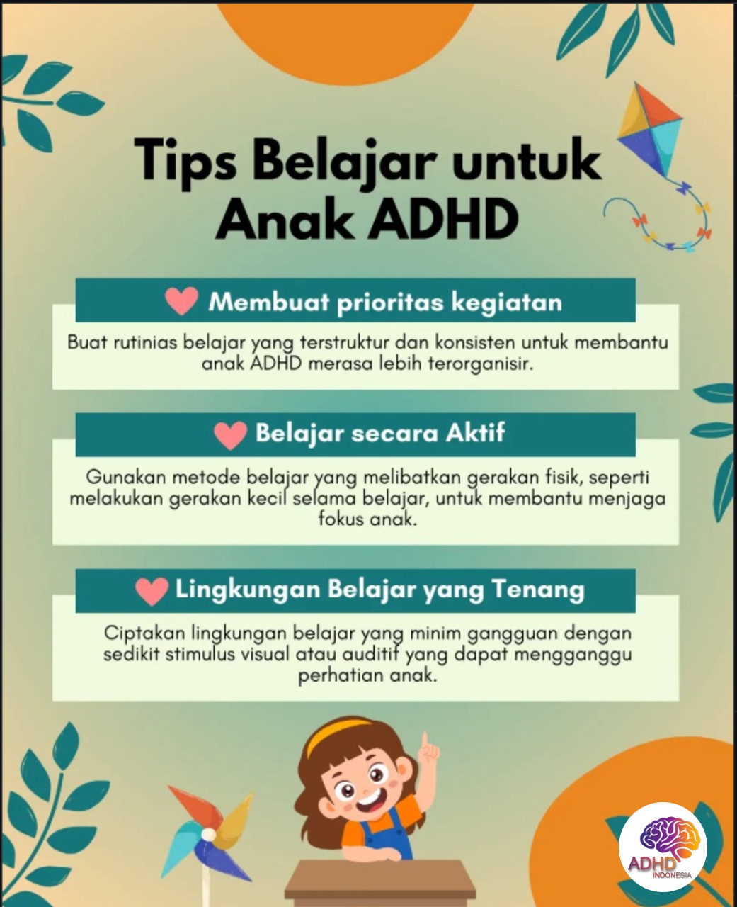 Strategi Belajar yang Cocok untuk Anak ADHD di Kabupaten Maluku Tengah
